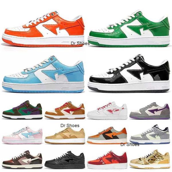 

2023 designer fashion bapestas sk8 casual shoes women mens beige ge unions black white suede leather platform sneakers abc camo red trainers