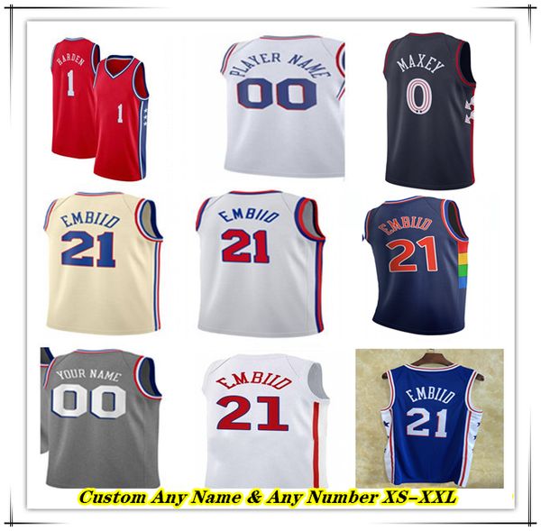 

Printed Joel Embiid Sixer Basketball Jersey 0 Tyrese Maxey 12 Tobias Harris 3 Allen Iverson 9 Kelly Oubre Jr. Nicolas Batum De'Anthony Melton Paul Reed P.J. Tucker Men Kids, Men cream