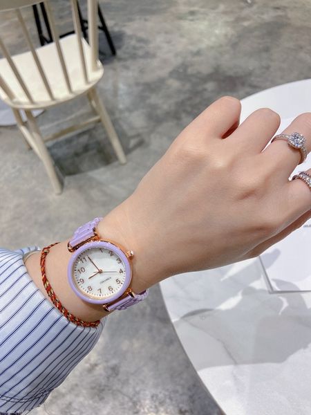 

arman wrist watches for women 2023 womens watches 32mm three needles quartz watch luxury brand clock fashion ceramic case lady accessories t, Slivery;golden