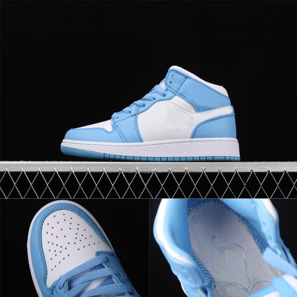 

jumpman 1 mens womens basketball shoes mid 554724-106 unc men women designers sports sneakers trainer shoe