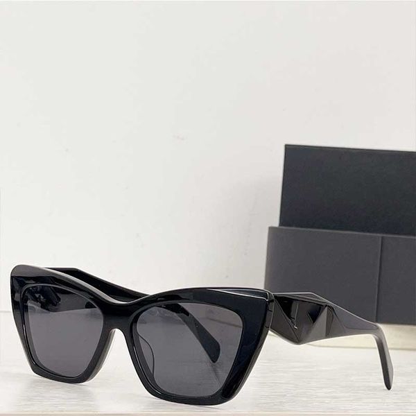 

designer womens sunglasses acetate frame fashion lady black cat eye style carved triangle tourism shopping sunglasses uv protection, White;black