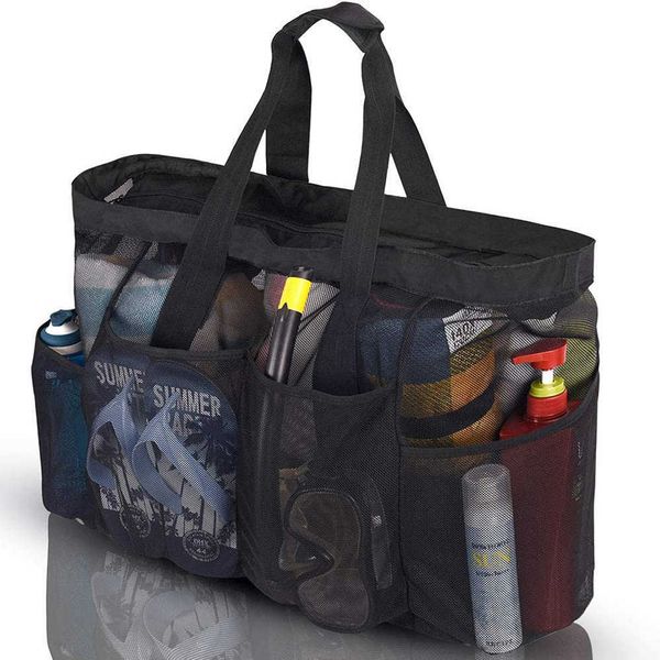 

bags stuff sacks hand with zipper pocket toy beach storage bag