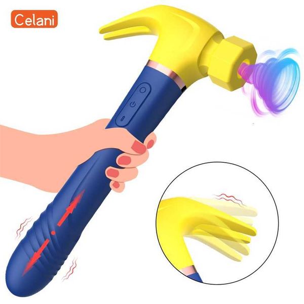 

toy massager hammer dildo vibrator clit sucking g spot massage nipple stimulation licking vagina anal female masturbation couple orgasm