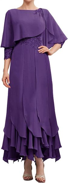 

mother of the bride dresses for wedding formal evening gowns chiffon ruffles mother of groom dresses with sleeves, Red;black