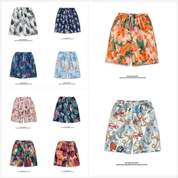 

men's shorts swim quick drying shorts mens beach pants turtle vilebrequin fashionable urban leisure hip hop printed swimwear swimming t, White;black