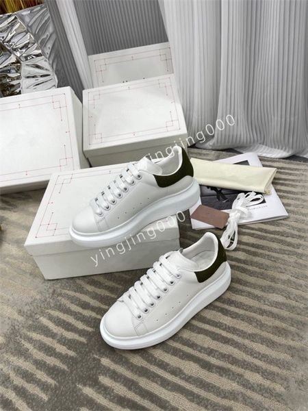 

2023brand sneakers low women casual trainers walking designer woman shoes leather lace up men fashion platform, Black