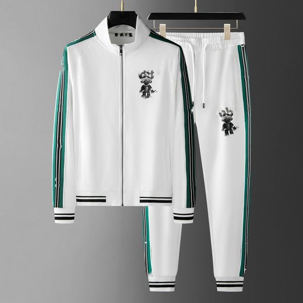 

aanmens tracksuits summer casual fashion designer tracksuitsr men pants jogging breathable sportswear two-piece suit, Gray