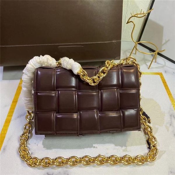 

totes canvas bag handbags designers shoulder bag weave grid wallet chain leather handbag designer bags women crossbod252j