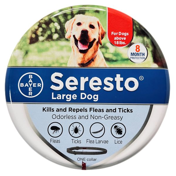 

bayer seresto kills and repels ticks, fleas and lice collar for dog cat pet health beauty items