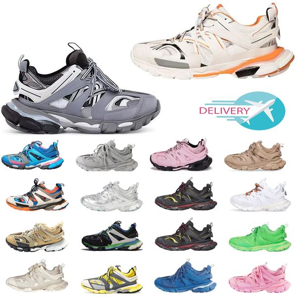 

paris track 3.0 designers casual shoes tess s sneakers paris men women triple white black pink grey beige orange blue platform tracks 3 18ss