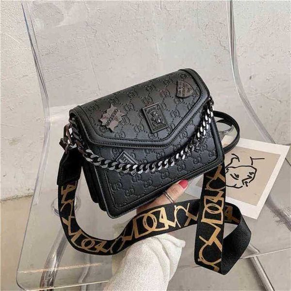 

designer bag 2023 summer tote 20% off straight trend texture style chain wide shoulder belt shoulder messenger small square
