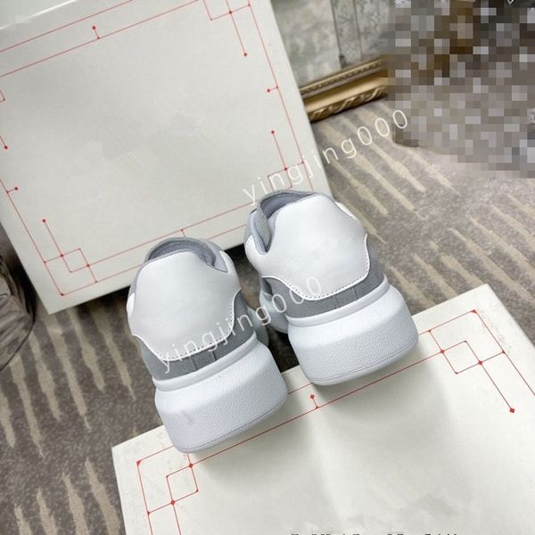 

new women flat sneakers low mens casual trainers walking designer woman shoe leather lace up men fashion platform, Black