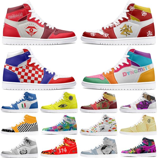 

winter autumn Customized Shoes 1s DIY shoes Basketball Shoes damping men 1 female 1 Anime Customized Character Trend Versatile Outdoor Shoes