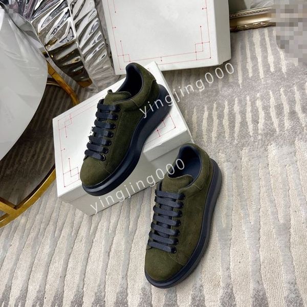 

2023 shoes for men women flat sneakers low mens casual trainers walking designer woman shoe leather lace up men fashion platform, Black