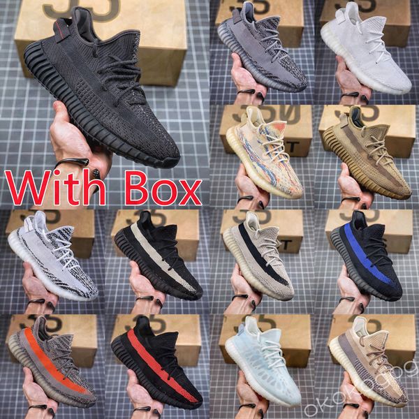 

2023 v2 static reflective''yezzies''350 running shoes beluga 2.0 sesame butter semi-frozen yellow cream white zebra yeez, Black