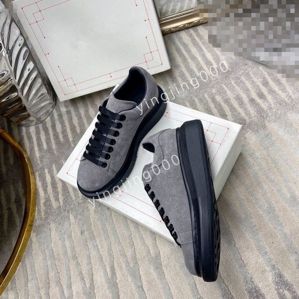 

womens flat sneakers low mens casual trainers walking designer woman shoe leather lace up men fashion platform2023, Black