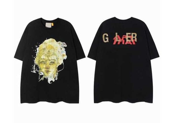 

designer of galleryse tees depts t shirts luxury fashion t shirts mens womens tees brand short sleeve hip hop streetwear clothing clothes y, White;black