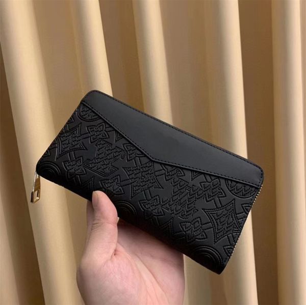 

fashion wallets designer zipper wallets luxurys men women leather bags classic letters coin purse original box plaid card holder, Red;black