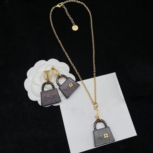 

pendant necklace gold dog pendant designer necklace earring set, Silver