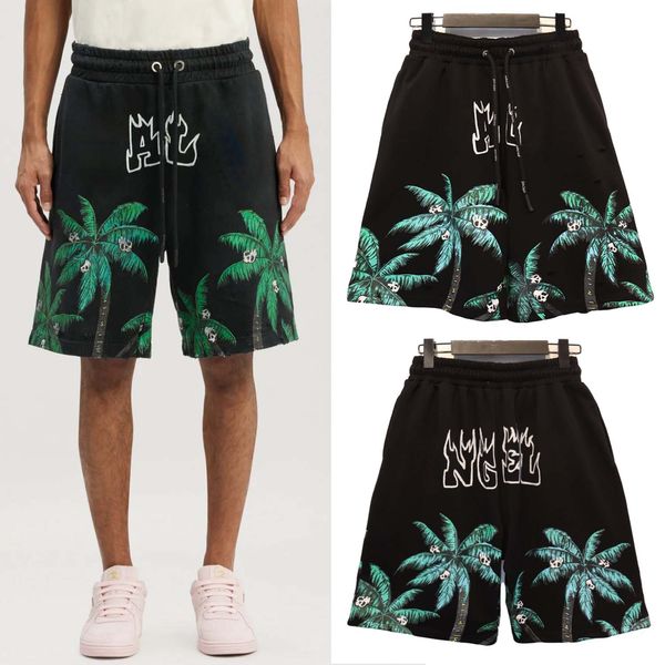 

palms mans tracksuit short sleeve & shorts set streetwear leisure tracksuits men t-shirts & sweatpants sportswear knee lenght short pants jo, Gray