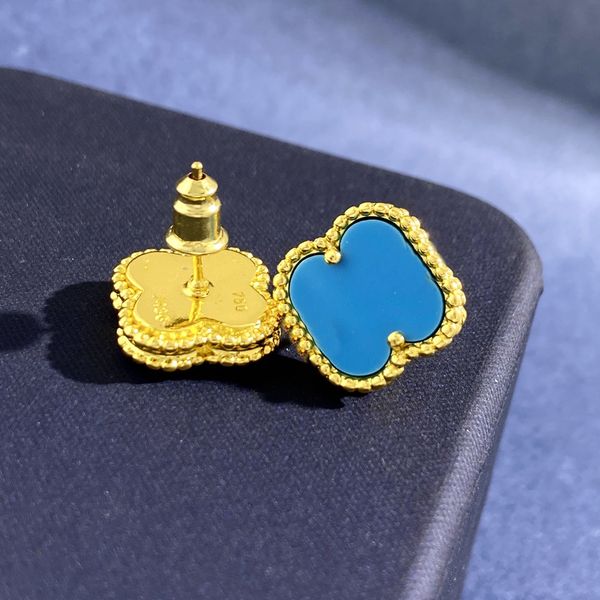 

luxury brand clover stud earrings earring designer trends van stud woman fashion ear clip jewelry women cjeweler orecchini uieerrt, Golden;silver