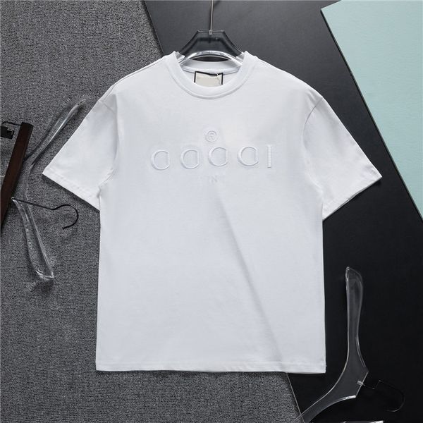 

limited edition designer t shirt of 2023 year new couples tees street wear summer fashion shirt embroidery letter print design couple short, White;black
