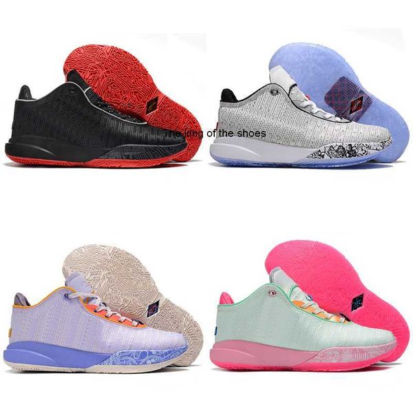 

2023 ogoutdoor shoes lebrons 20 time machine shoes barely green multi-color medium soft pink basketball sport shoe sneakers size us 4-12