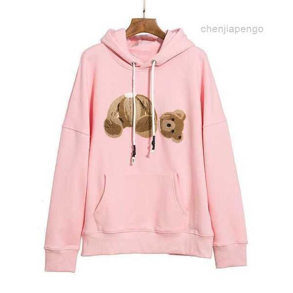 

hoodies & sweatshirts1 men's spring desgienr men long sleeve palm broken bears hoody mens angels pullover sweatshirt teddy plams c331#, Black