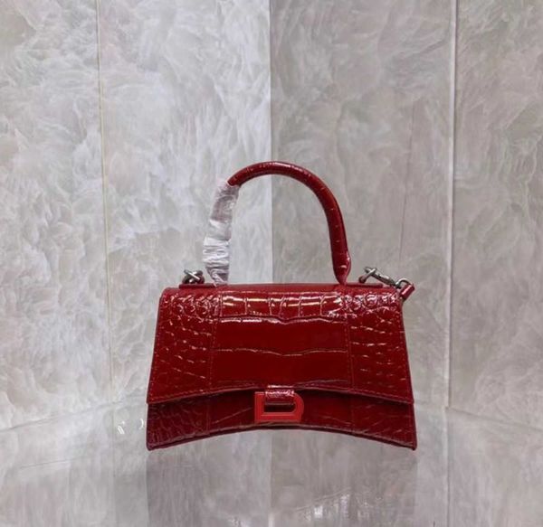 

shoulder bags hourglass bag handbag designer ladies shinys crocodile embossed chain crossbodyt bag fashion leather half moon appearance 2022