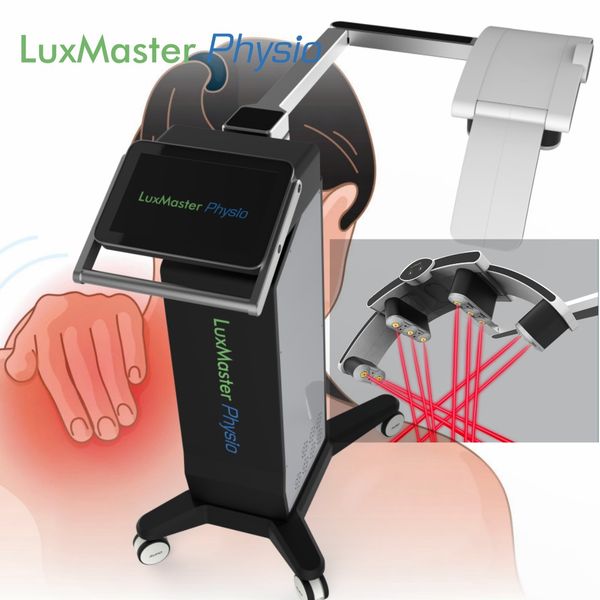 

luxmasteer physio low-level laser machine to reduce inflammation lllt physiotherapy with 10d, Black