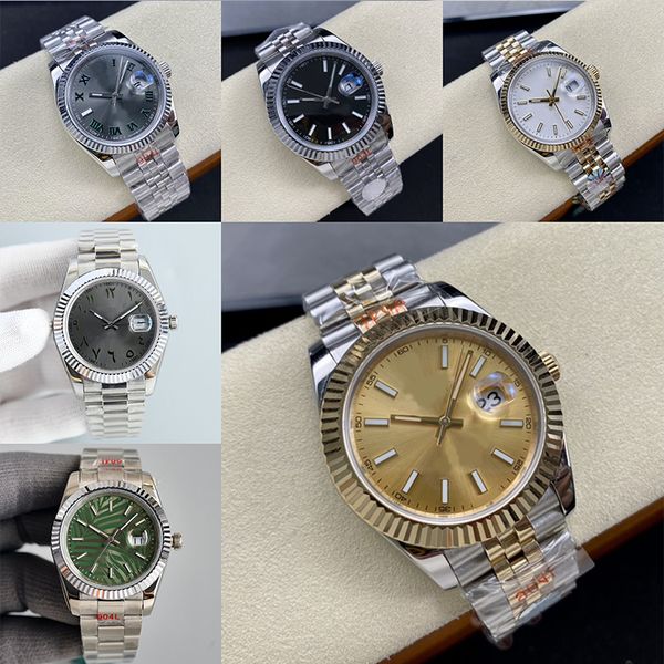 

Luxury men's watch 41mm designer women's automatic mechanical watch 36mm gold dial calendar stainless steel strap waterproof sapphire Montre de Luxe couple watch