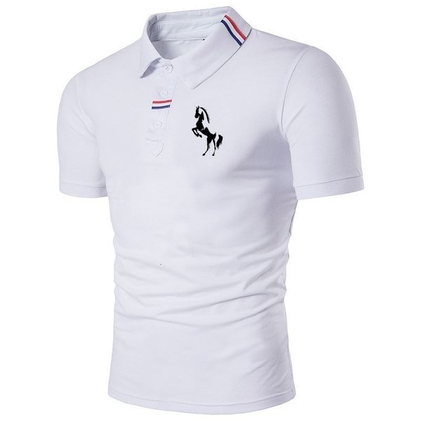 

mens tshirts polo shirts short sleeves solid color lapel summer slim 230408, White;black