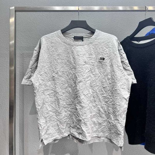 

luxury designer's men's and women's sleeved sportswear set shirt correct version of family's new hook letter printing lo, White;black