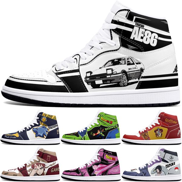 

New diy classics customized shoes sports basketball shoes 1s men women antiskid damping anime fashion cool customized figure sneakers GSM-6352
