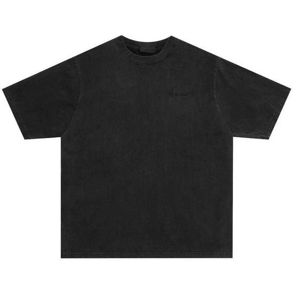 

designer t shirt correct version summer embroidery english label loose casual sleeve t-shirt, White;black