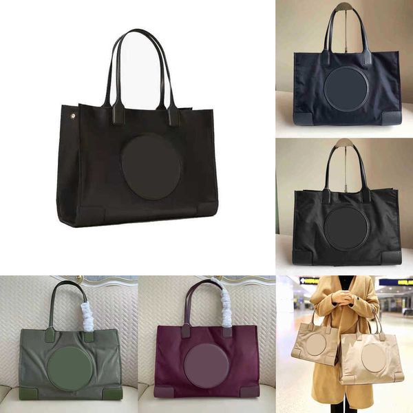 

2 sizes the tote designer tote bag women handbag texture nylon handbags simple solid color large volume shopping purse shoulder bags 220811/