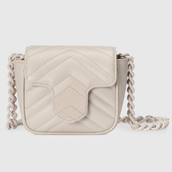 

fashion waist bag outdoor women's shoulder bag metal logo design classic style mini chain bag