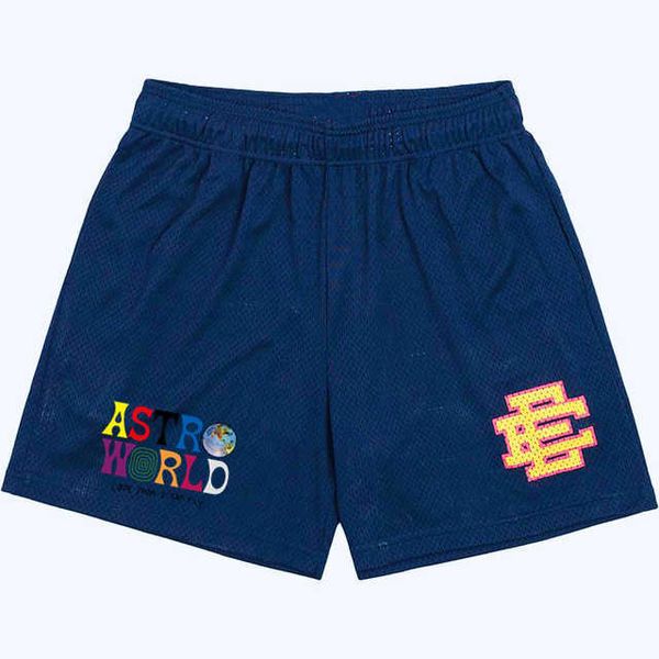 

men's shorts ee men's casual shorts muscular men's fitness and sports shorts trendy brand mesh beach pants, White;black