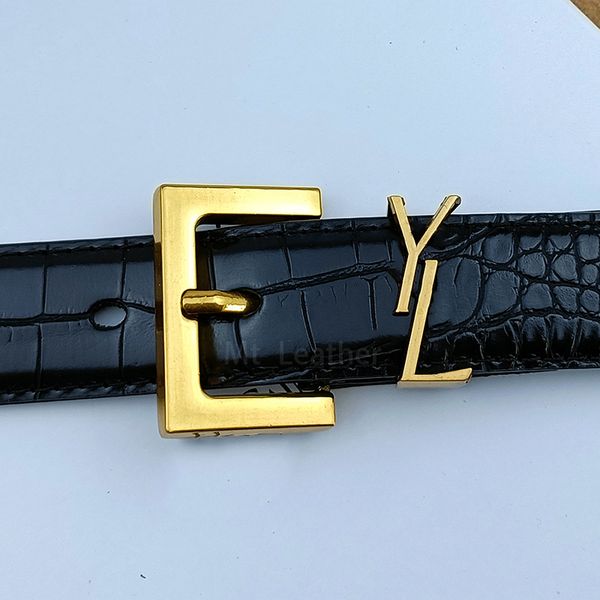 

man designer belt for cowskin and alligator pattern gold silver letters buckle 3cm width women designer belts cnosme belts, Black;brown