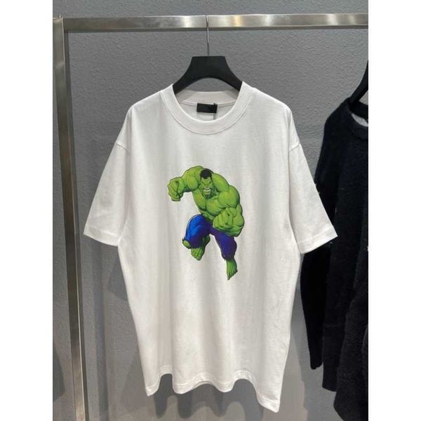 

designer new women t shirt shirt exclusive green giant print spring/summer personalized small neckline loose sleeve t-shirt os version, White;black