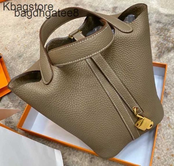 

2023 picotin locks shoulder bag bags designer purse basket bucket lychee pattern head layer high-class handbag