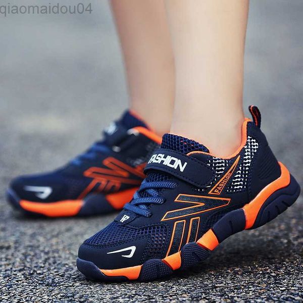 

athletic outdoor boys shoes children sports shoes summer mesh kids design tennis casual sneakers children boys running shoes 7-12 years aa23, Black