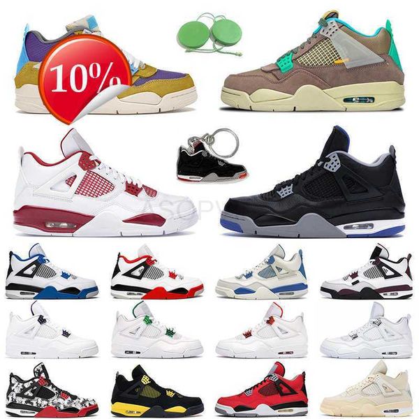 

2023 ogjumpman 4 men women basketball shoes white oreo university blue red thunder 4s black cat fire red mens trainer