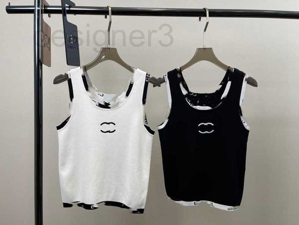 

women's t-shirt designer black and white spicy girl chic vest 2023ss spring/summer cotton comfortable breathable 2tra