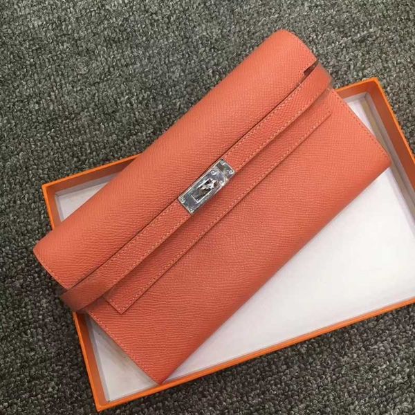 

in spring of 2023 new wallet female palm grain head layer cow lear medium long handbag lear
