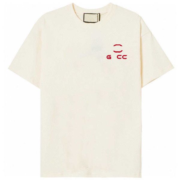 

designer new women t shirt shirt correct version summer print relaxed sleeve t-shirt, White;black