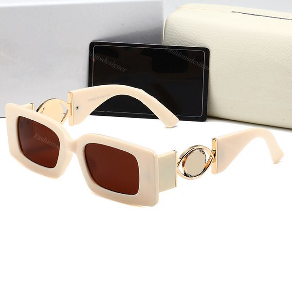 

mens sunglasses rectangular sunglasses designer sunglasses men sunglass versage sunglasses beige trendy glasses high-end retro goggles women, White;black