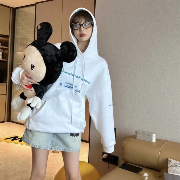 

designer women's clothing 20% off shirt correct version early autumn family grain plan ear print hooded hoodie, Black