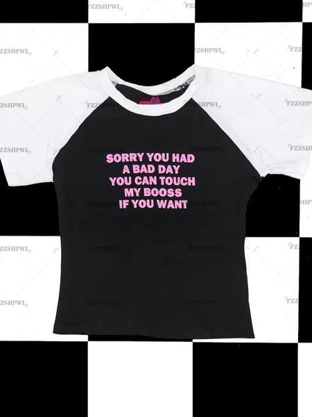 

women s t shirt y2k letter print fairy grunge baby tee crop slim 2000s streetwear harajuku goth short sleeve t shirt clothes t shirt emo 220, White