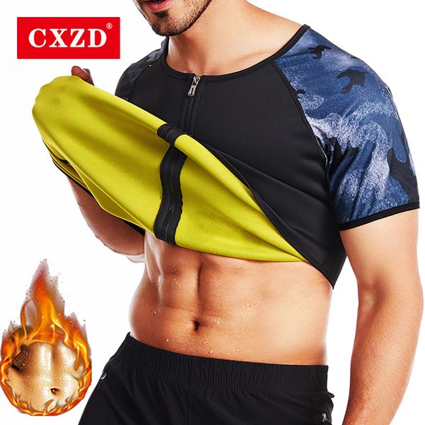 

men's body shapers cxzd men sauna suit heat trapping shapewear sweat body shaper vest slimmer sauna suits compression thermal fitness s, Black;brown